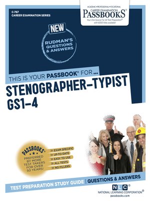 cover image of Stenographer-Typist GS1-4